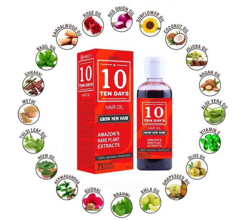 Buy 10Days Hair Growth Oil for Men women 100 ml Online at Low Prices in  India - Amazon.in